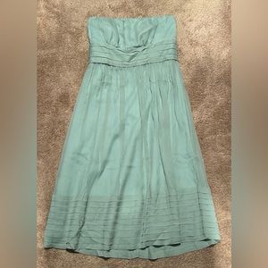 j.crew bridesmaids dress in seafoam strapless